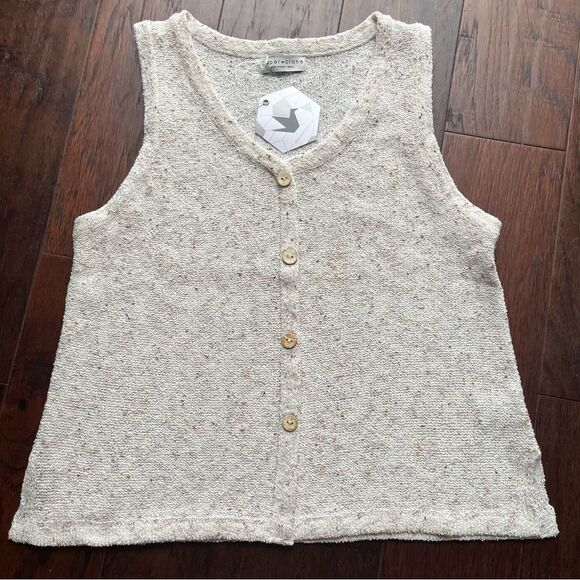 Anthropologie Paper Crane Sleeveless Sweater Vest Light Weight Size S NWT - Picture 1 of 6